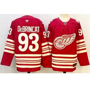 Adult Mens Alex DeBrincat Red Stitched Jersey